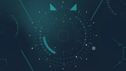 Abstract animation of trendy technology background. Stock Footage