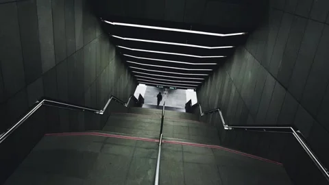 Abstract animation underpass Stock Footage 154326838