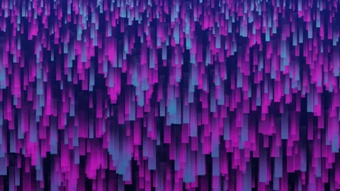 Abstract animation of a variety of vertical rectangles in various shades Stock-Footage 295934835
