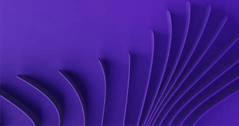 Abstract animation - violet wavy stripes unfold from the bottom of the scre.. Stock Footage 261042152