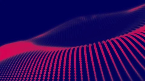 Abstract animation in wave motion and grid - loop Stock-Footage 165175330
