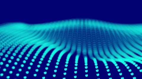 Abstract animation in wave motion Stock Footage 165175386