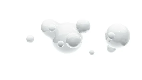 Abstract animation in wave motion with liquid balls Stock Footage 161751461