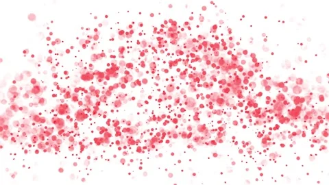 Abstract animation in wave motion with particles Видео 161835088