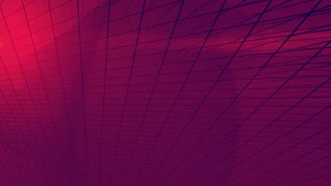 Abstract animation of waving and vibrating network surface. 3d rendering. 4K UHD Stock Footage 114232890
