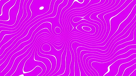 Abstract animation of wavy moving shiny white lines on lilac background Stock Footage 163808051