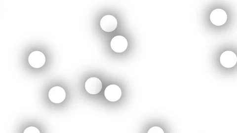 Abstract Animation of White Dots Moving on White. White Circular Particles Vídeos de archivo 308436221