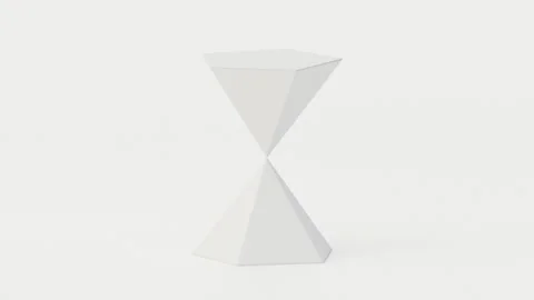 Abstract animation of white geometric Stock Footage 334910642