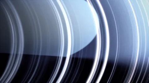 Abstract animation of white lines moving in circles on a blue background Stock Illustration