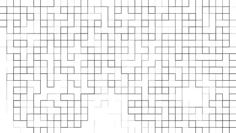 Abstract animations from where pixels move horizontally and quickly, Stock Footage 134393890