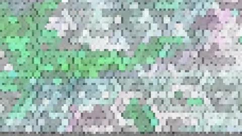 Abstract animations from where pixels move horizontally and quickly, Unique Stock Footage 153371412