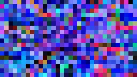 Abstract animations from where pixels move horizontally and quickly, Unique Stock Footage 163822495