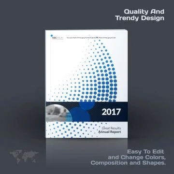 Abstract annual report, business vector template. Stock Illustration
