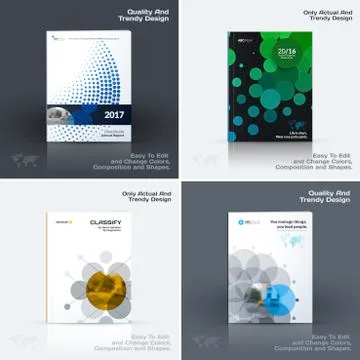 Abstract annual report, business vector template. Stock Illustration
