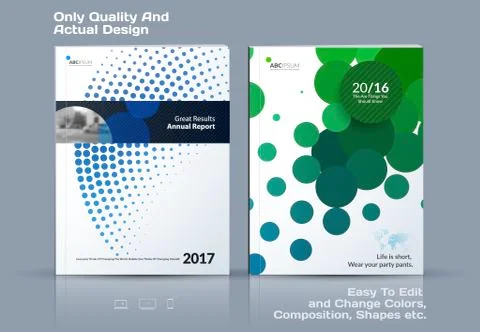 Abstract annual report, business vector template. Stock Illustration