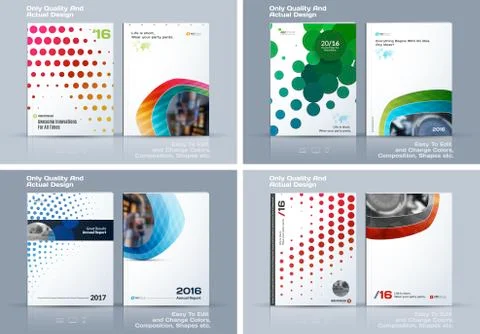 Abstract annual report, business vector template. Stock Illustration