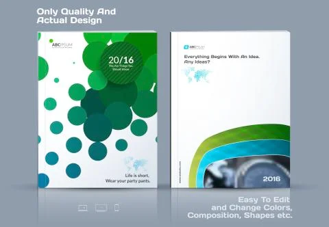 Abstract annual report, business vector template. Stock Illustration