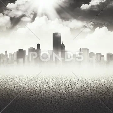 Abstract apocalyptic backgrounds for your design Stock Illustration