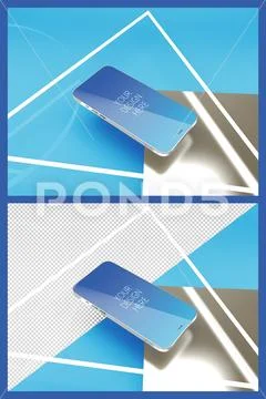 Abstract App Promo Mock Up PSD Template