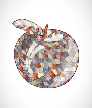 Abstract apple. Stock Illustration