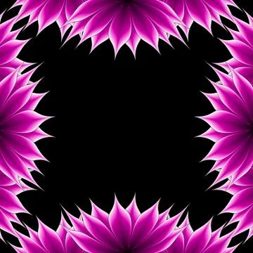 Abstract applique flower Stock Illustration