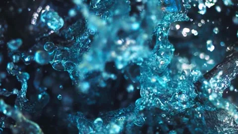 Abstract Aqua Cyan Glowing Particles Bokeh Floating Light Loop Background 4K Stock-Footage 319078960