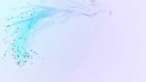 Abstract aqua particle background, Floating blue Particles in Background Stock Footage 164145331