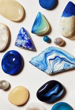 Abstract aquarium stones pattern Stock Illustration