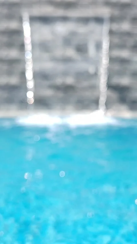 Abstract Aquatic Blur Waterfall Scene Video stock 336705097