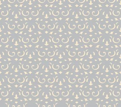 Abstract arabesque seamless pattern with flourish asian motif. Stock Illustration