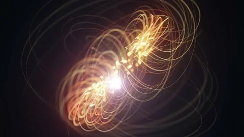 Abstract Arabesque Strings Waving Fx Background Loop Stock Footage 167944609