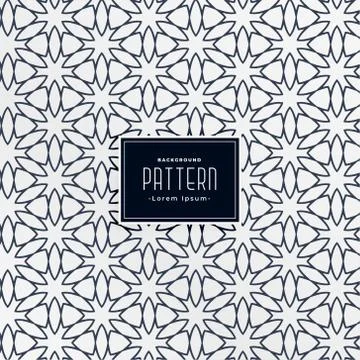 Abstract arabic decorative pattern background Stock Illustration