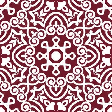 Abstract arabic or persian seamless ornament Stock Illustration