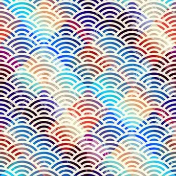 Abstract arc pattern Stock Illustration