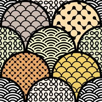 Abstract arc pattern Stock Illustration