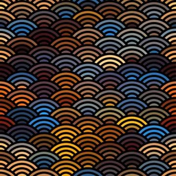 Abstract arc pattern Stock Illustration