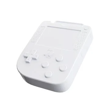 Abstract Arcade Old School Joypad, Gamepad or Game Console in Clay Style. 3d  스톡 일러스트