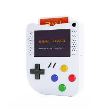Abstract Arcade Old School Joypad, Gamepad or Game Console. 3d Rendering 스톡 일러스트