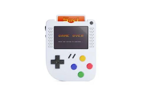 Abstract Arcade Old School Joypad, Gamepad or Game Console. 3d Rendering 스톡 일러스트