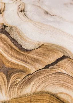 Abstract arched geological structure of limestone rocks. Abstract limestone b Stock Photos