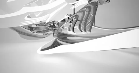 Abstract architectural background from an array of smoothed black shapes Stock Footage 135000248