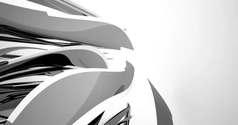 Abstract architectural background from an array of smoothed black shapes Stock Footage 135633552