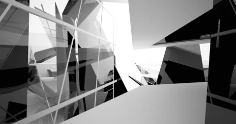 Abstract architectural background from an array of smoothed white shapes Stock Footage 139605151