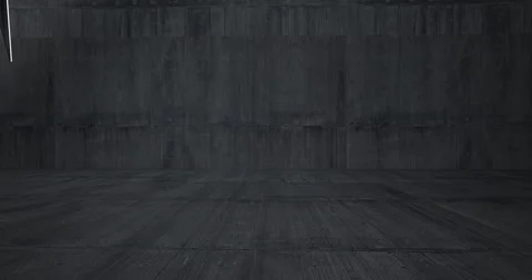 Abstract architectural background. Flying on a concrete minimalistic interior.  Stock Footage 131139171