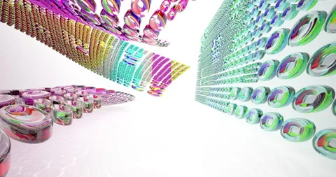 Abstract architectural background. Flying on a white minimalistic interior.  Stock Footage 142135631