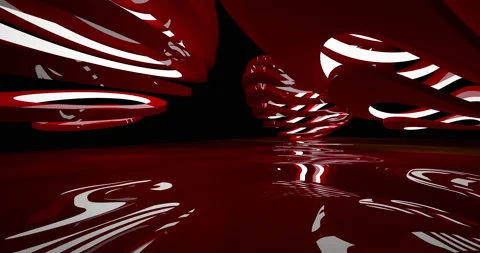 Abstract architectural background. Flying on a white minimalistic interior. Stock-Footage 144771398