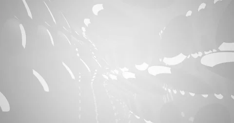 Abstract architectural background. Flying on a white minimalistic interior. Stock Footage 144778762