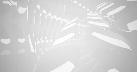Abstract architectural background. Flying on a white minimalistic interior. Stock Footage 144779074