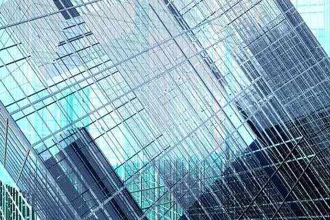 Abstract architectural background Stock Illustration