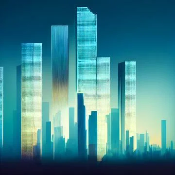 Abstract architectural concept Ilustración de archivo